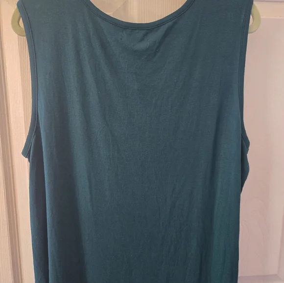Women's Teal Tank Top - Picture 7 of 9